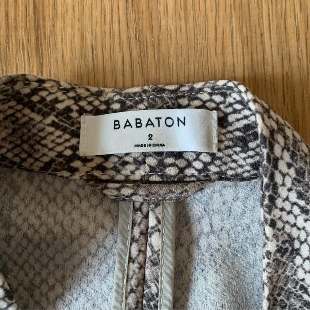 Babaton Aritzia 2 Macaulay Python Snake Print Bla… - image 4